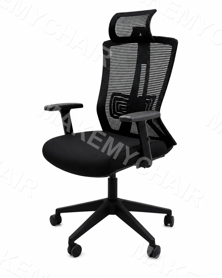 Premium Ergonomic High-Back Executive Mesh Chair – Black